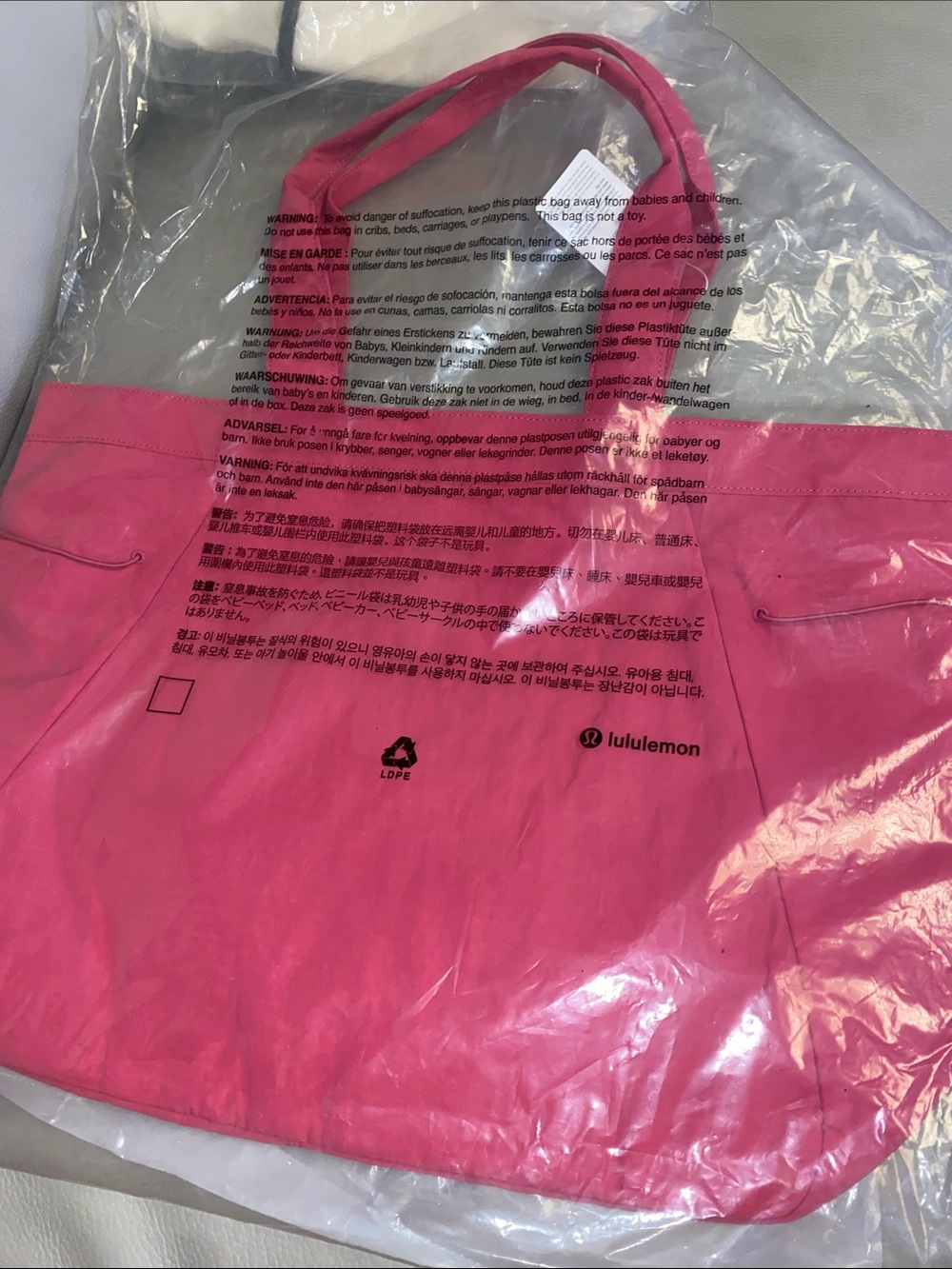 lululemon athletica Pink Tote Bag - Picture 3 of 10